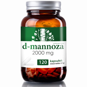 D-mannoza 2000 mg, 120 kapsułek